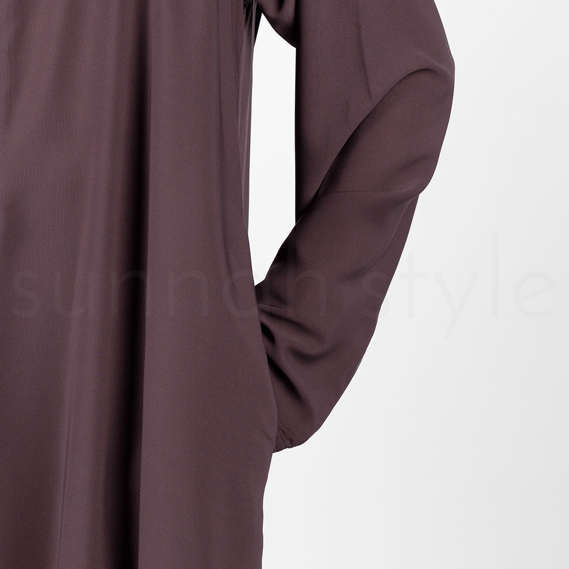 Sunnah Style Plain Closed Abaya Slim Dried Lavender
